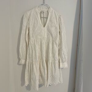 Marea Ivory Eyelet Dress